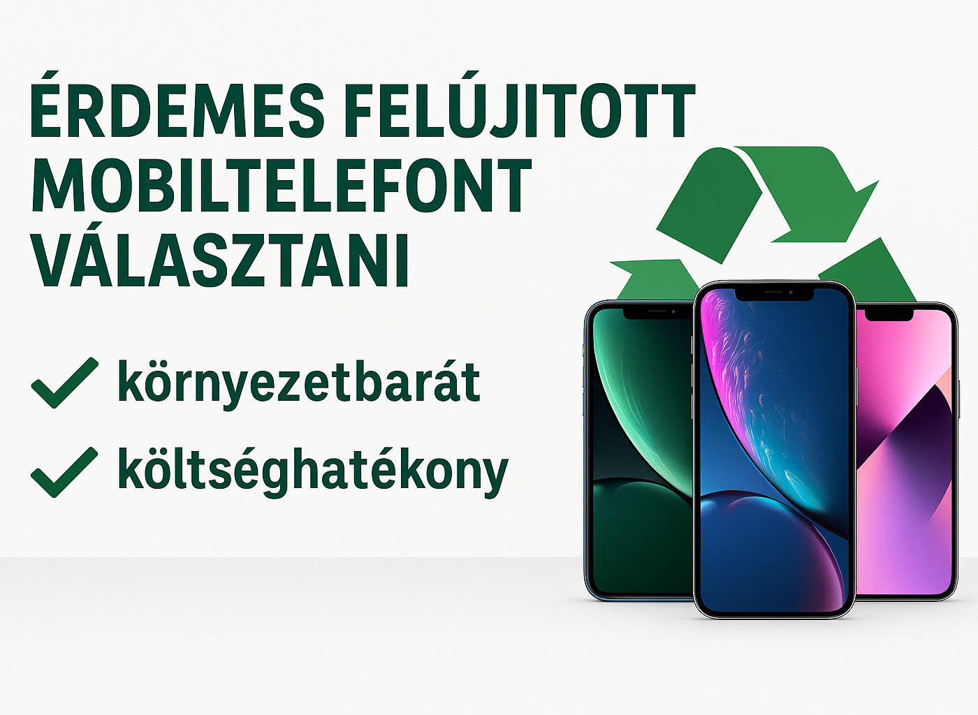 Miért jó iPhone-t venni újrahasznosítva?